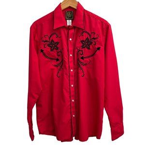 Pearl Snap Rodeo Shirt Size XL by Espuela De Oro